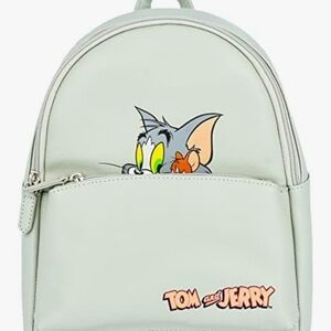 Tom and Jerry Light Gray Backpack